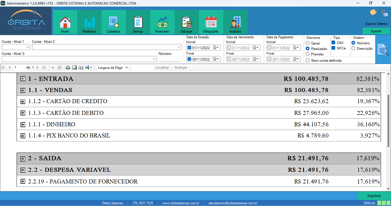 DRE no sistema administrativo