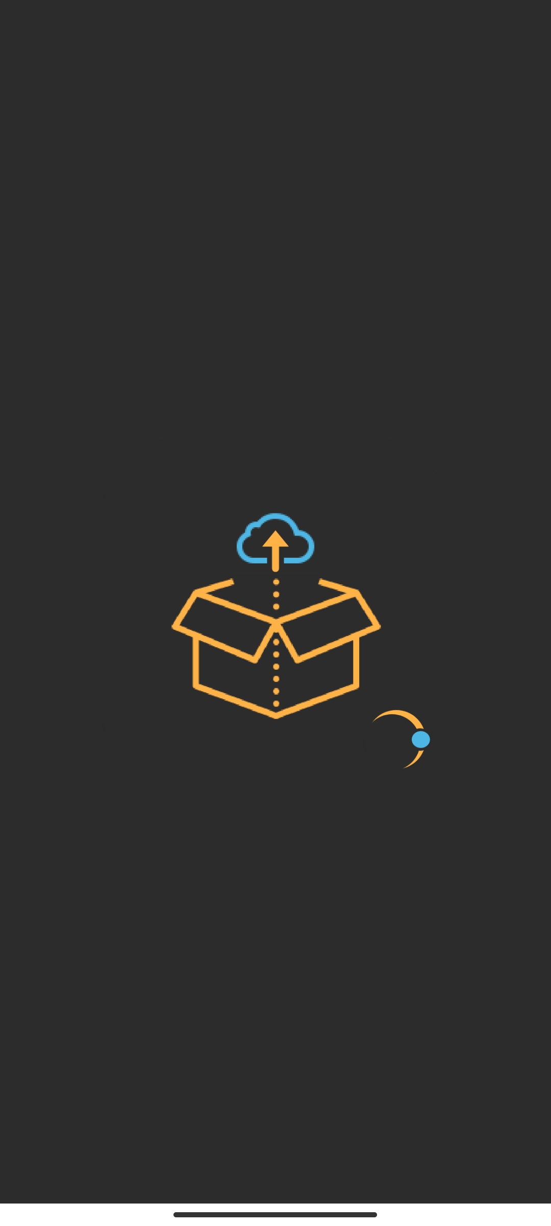 Tela de abertura do aplicativo